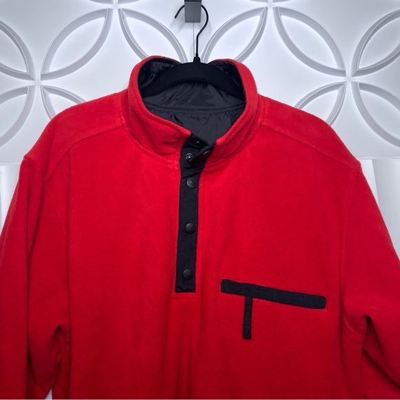 CB Fleece Lined Waterproof Reversible Pull Over Jacket - Picture 3 of 7